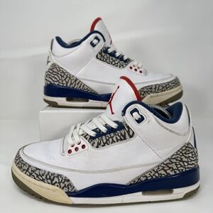 Nike Air Jordan Retro 3 True Blue 2016 Mens Size 7.5 Basketball Shoes 854262-106